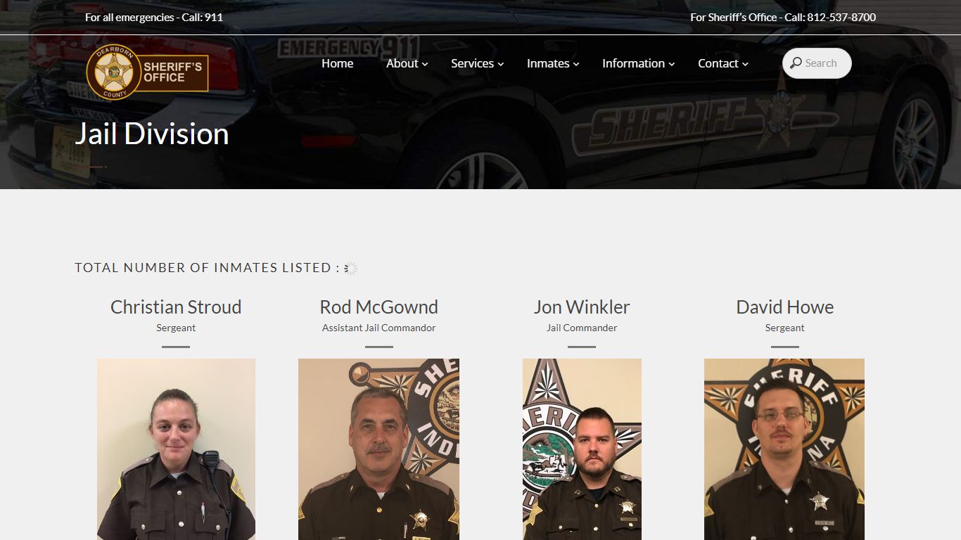 Jail Division – Dearborn County Sheriff's Office